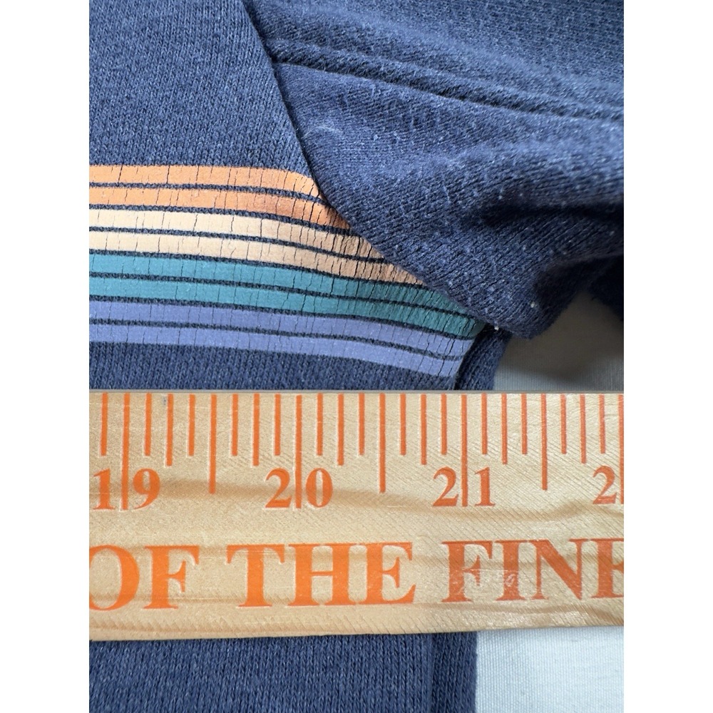 Patagonia Sweatshirt Women Medium Ridge Rise Stripe Uprisal Blue Organic Cotton - Picture 9 of 11